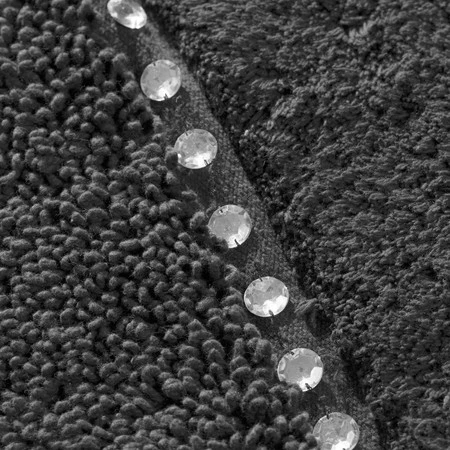 DYWANIK ŁAZIENKOWY CHIC 60 X 90 CM CZARNY