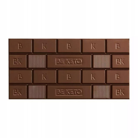 BeKeto Wegańska Keto Czekolada z olejem MCT chrupiący migdał 80g x10