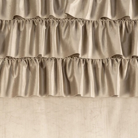 ZASŁONA GOTOWA AURA NA TAŚMIE 140 X 270 CM CIEMNOBEŻOWY