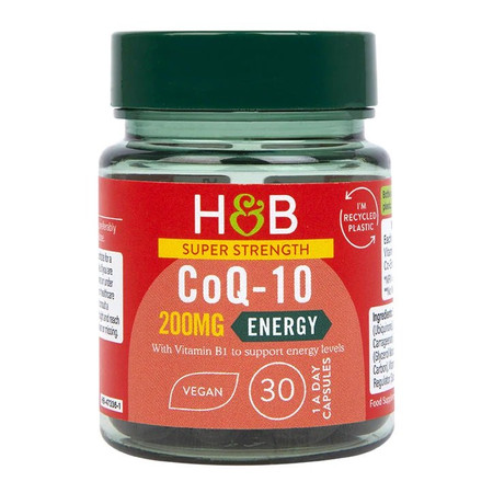 Holland & Barrett Super Strength CoQ-10  200 mg na wsparcie układu krążenia 30 kaps. vege