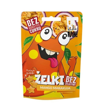 BeRAW! Kids Żelki Mango Marakuja 35g żelki dla dzieci