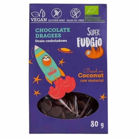 DRAŻE CZEKOLADOWE BEZGLUTENOWE BIO 80 g - ME GUSTO (SUPER FUDGIO)