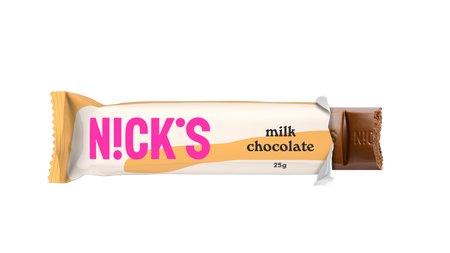 N!CK'S Nicks Baton Milk Chocolate bez cukru 25g