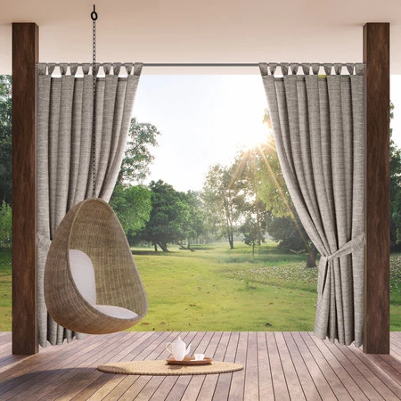 Zasłona gotowa Garden 10 na Szelkach 155 x 200 cm, Brązowy