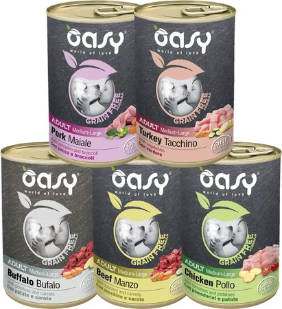 OASY Dog OAP GF Adult Medium / Large Pork Wieprzowina 400g