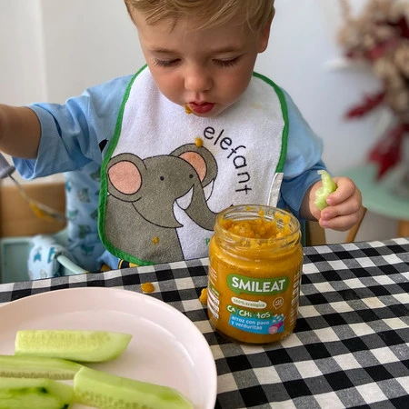 Smileat, BIO Słoiczek z ryżem i indykiem z warzywami, małe kawałki 10m+, 230g