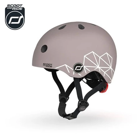 SCOOTANDRIDE Kask XXS-S dla dzieci 1-5 lat Brown Lines