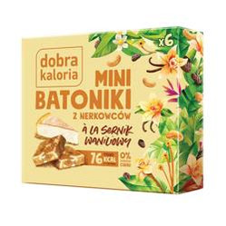 Dobra Karolia Mini batoniki z nerkowców a'la sernik waniliowy 6x17g
