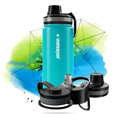 Wessper Butelka termiczna termos THERMOSTEEL niebieska 500ml
