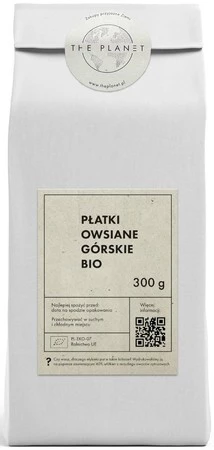 PŁATKI OWSIANE GÓRSKIE BIO 300 g - THE PLANET