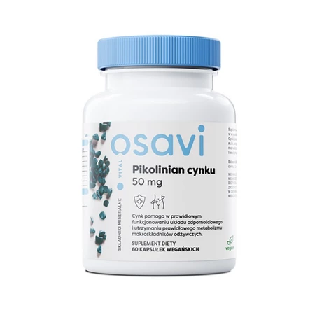 Osavi Pikolinian cynku 50 mg, 60 kapsułek