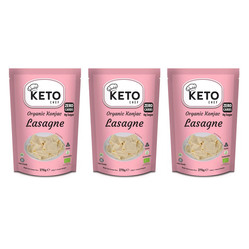 Zestaw 3x MAKARON (KONJAC) TYPU NOODLE LASAGNE BEZGLUTENOWY BIO 270 g (200 g) - KETO CHEF (BETTER THAN FOODS)
