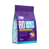 6PAK 80 WHEY PROTEIN odżywka białkowa WPC 908 g smak biała czekolada - truskawka