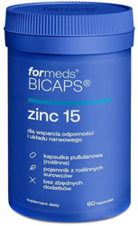 Zestaw mix Formeds: 1x Bicaps Zinc 15 Cynk 60 kaps., 1x Bicaps Ashwagandha 60 kaps. wege i 1x Olicaps Omega 3-6-9 - 60 kaps.