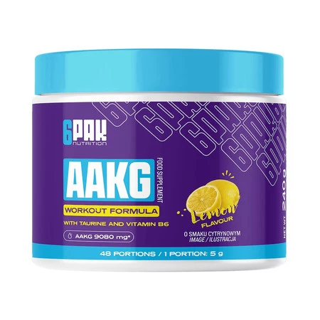 6PAK AAKG 240g JAR LEMON