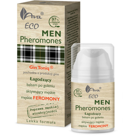 Ava Eco Men Pheromones łagodzący balsam po goleniu aktywujący meskie feromony 50ml