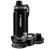 Wessper Butelka termiczna termos THERMOSTEEL czarna 500ml 