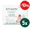 Zestaw: 5x Kit and Kin, Biodegradowalne Pieluszki Jednorazowe 4 Maxi Plus (9-14kg), Fox/Tiger, 32 szt.