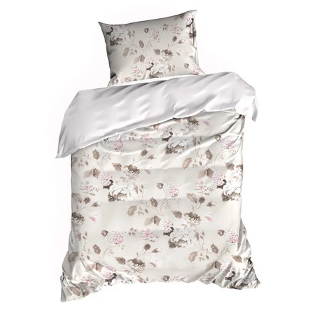 Komplet Pościeli Satynowej Spring 45 140 x 200 cm, Beżowy