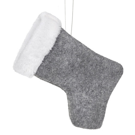 OZDOBA CHOINKOWA Z FILCU SKARPETA NA CHOINKĘ 15 cm
