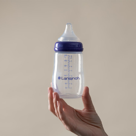 Lansinoh, Zestaw startowy - Butelki do karmienia ze smoczkami NaturalWave, 160 ml + 240 ml