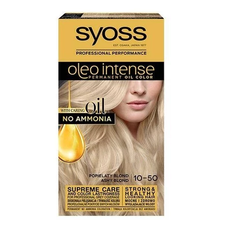Schwarzkopf Syoss Farba do włosów Oleo 10-50 popielaty blond  1op.
