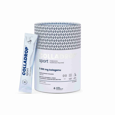 Colladrop® Sport, kolagen morski 5000 mg - 30 saszetek