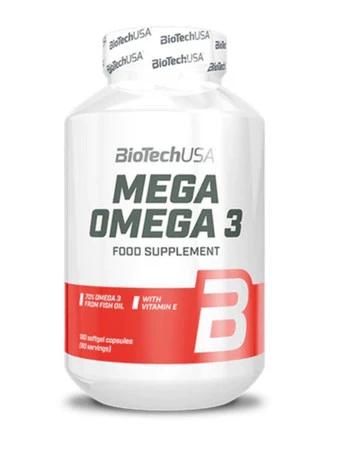 BioTech USA Mega Omega 3 - 180 kaps.