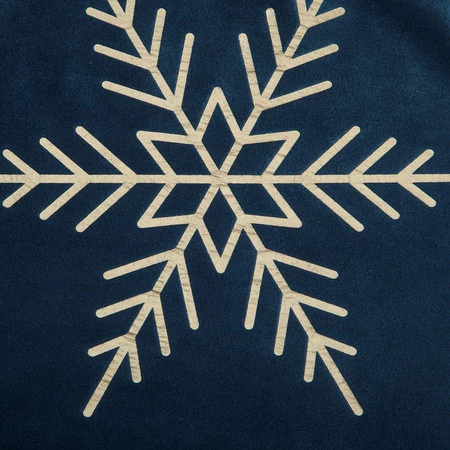 Bieżnik świąteczny rozm.: 40 x 140 cm, kolor granatowy z welwetu z nadrukiem