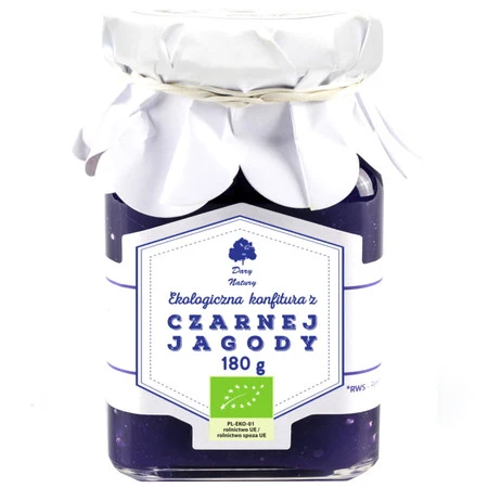 DARY NATURY KONFITURA Z CZARNEJ JAGODY BIO 180 g