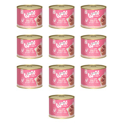 Zestaw 10x WOW CAT Junior Geflugel Leber - drób z wątróbką dla kociąt (200g)