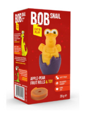 Bob Snails - Zabawka z przekąską jabłko-gruszka - 20g