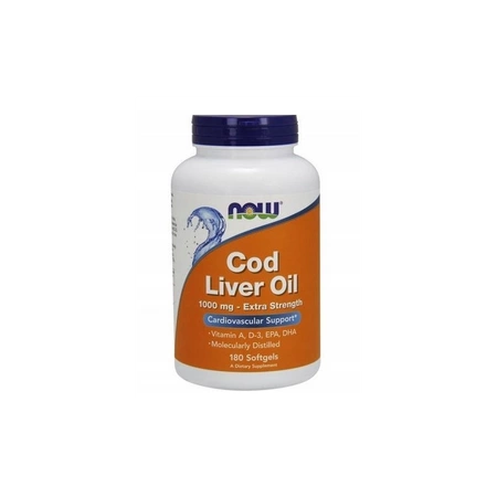 Cod Liver Oil Extra Strength - Tran 1000 mg (180 kaps.)