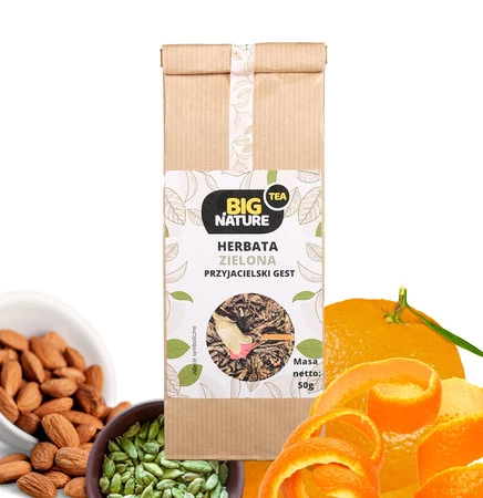 Big Nature Herbata Zielona Przyjacielski Gest 50g