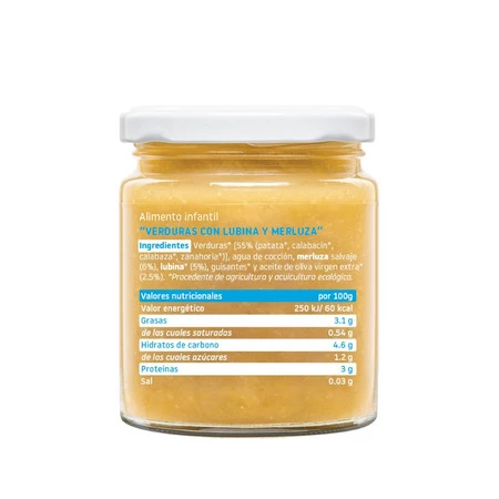 Smileat, BIO Słoiczek z ekologicznymi warzywami, basem i morszczukiem, 230g