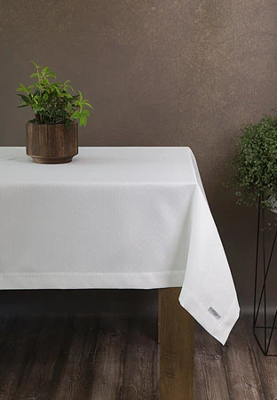 OBRUS ELLEN 140 X 240 CM BIAŁY