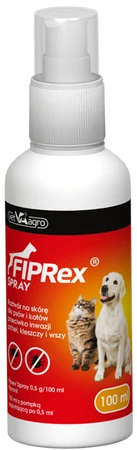 FIPREX Spray 100ml na kleszcze pchły u kota psa