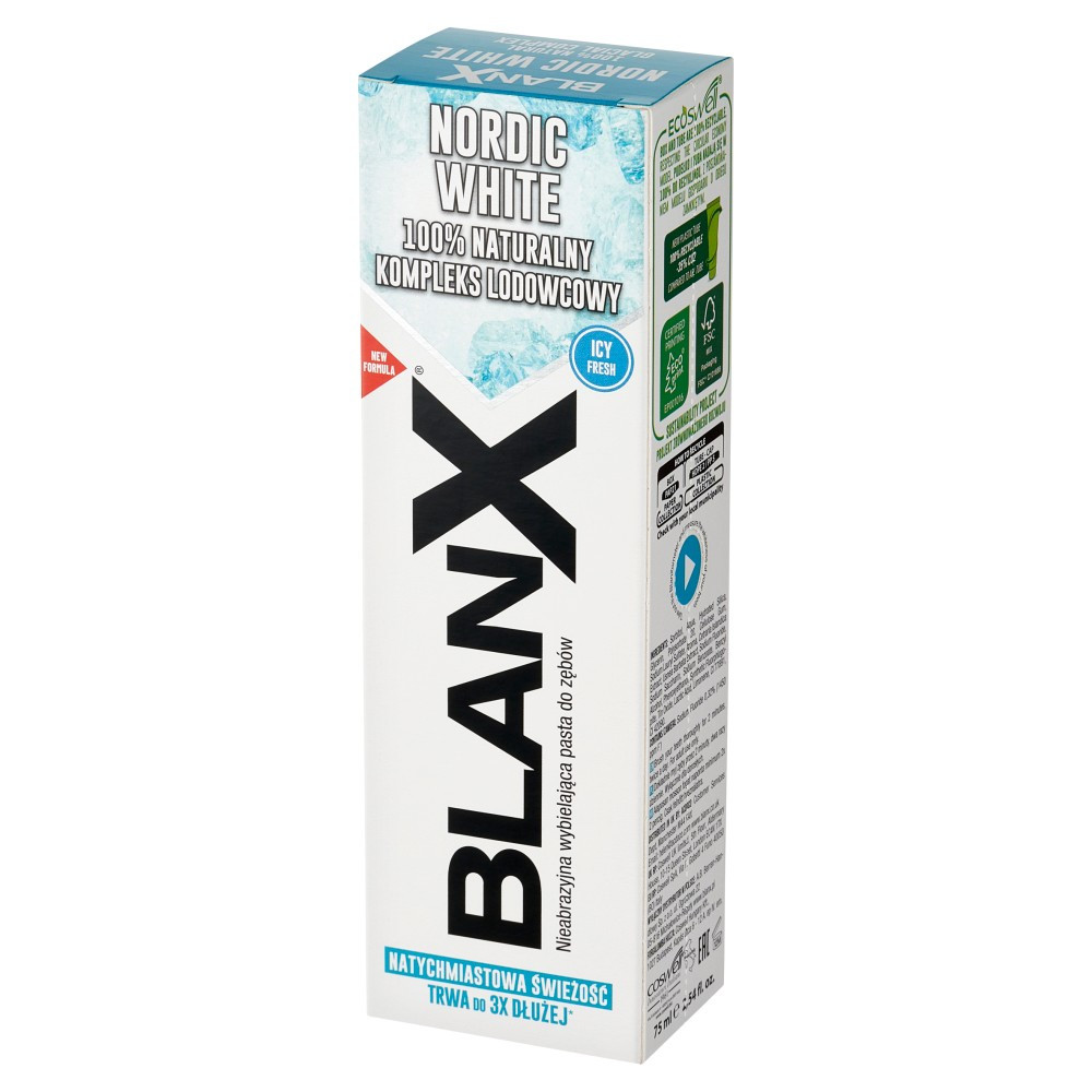 Blanx – Nordic White, Wybielająca Pasta do Zębów – 75 ml