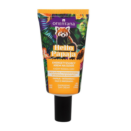 Orientana - Hello Papaya Energetyzujący krem do twarzy na dzień Witamina C Olejek awokado 40ml
