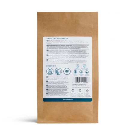 Georganics, Naturalne tabletki do płukania jamy ustnej English Peppermint, 720 tabletek