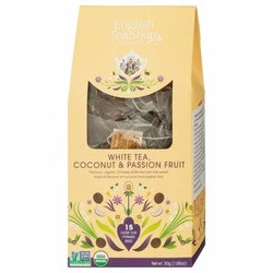 English Tea Shop, Herbata White Tea, Coconut & Passion, 15 piramidek.