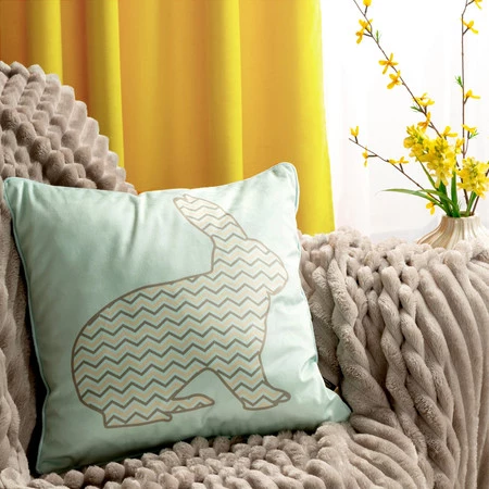 Poszewka Wiosna 45 x 45 cm, Miętowy