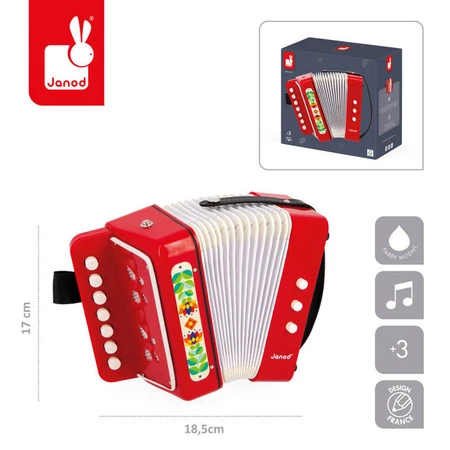 Janod Akordeon Gioia 3+
