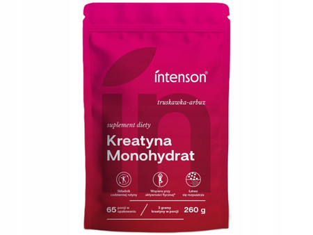 Intenson Kreatyna Monohydrat smak truskawka-arbuz 260g