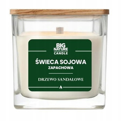Big Nature Świeca sojowa o zap. Drzewo sandałowe 220g