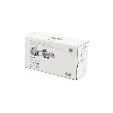 Viga − PolarB, drewniana laweta z samochodzikami