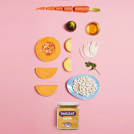 Smileat, BIO Słoiczek z ekologicznym gulaszem z fasoli, po 6 miesiącu 230g