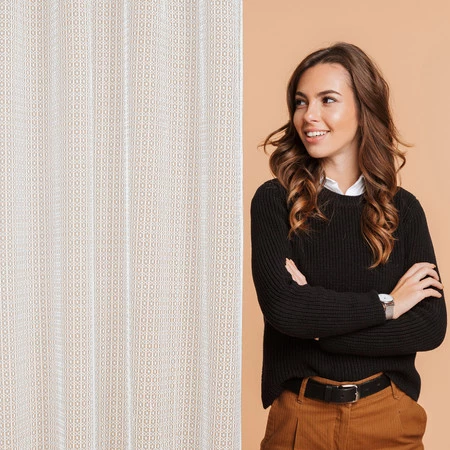 ZASŁONA GOTOWA LARA 140 X 250 CM BIAŁY