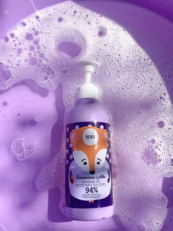 Yope - Naturalny żel pod prysznic dla dzieci Pomarańcza & Jabłko 400ml