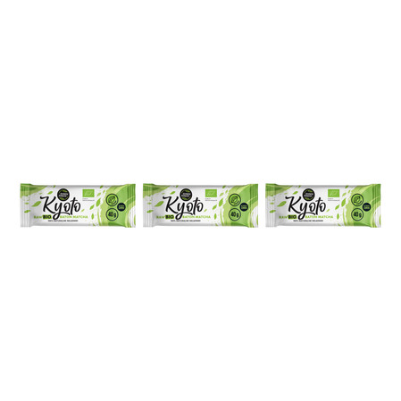 Zestaw: 3x Zmiany Zmiany BIO baton z matchą i komosą - Kyoto 40g